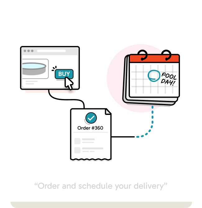Schedule a delivery illustration